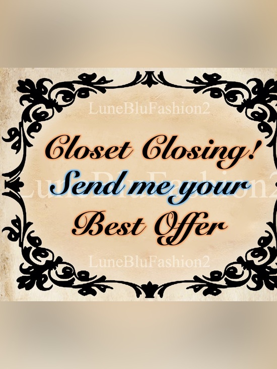 Accessories - Closet closing!!